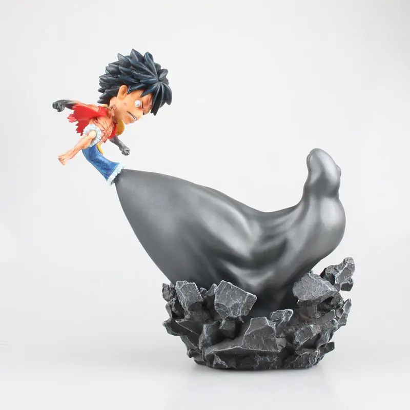 

One Piece Straw Hat Pirates Transformed Into 3rd Gear Big Feet Monkey D. Luffy Armed Color Pvc Action Figure Decoration Model