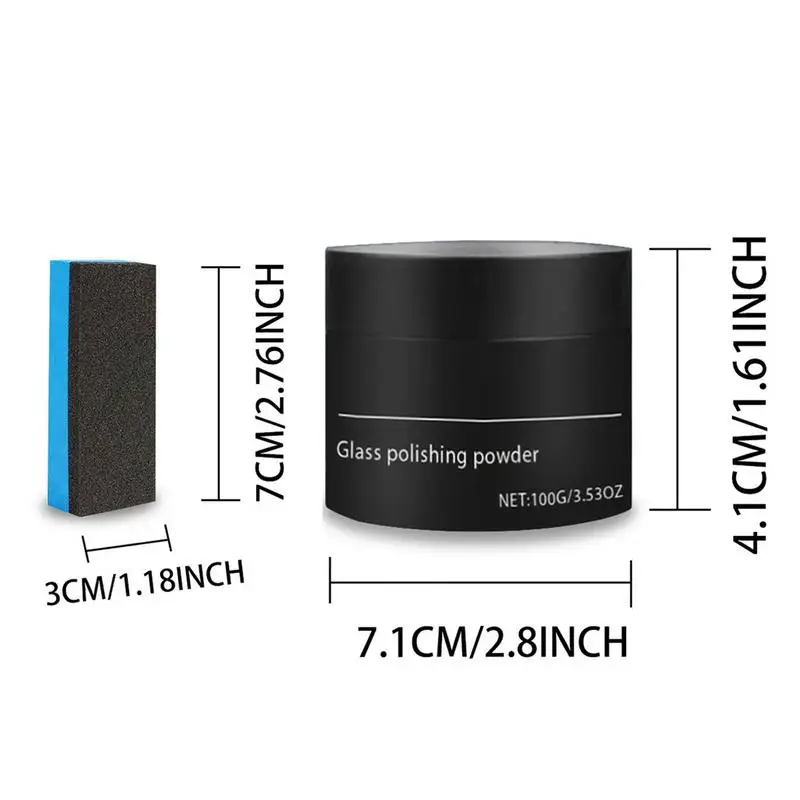 Полировальный порошок для удаления царапин на лобовом стекле 100 г