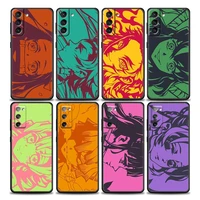 phone case for samsung galaxy s7 s8 s9 s10 s21 s22 s20 fe plus ultra 5g 4g case japan demon slayer manga soft tpu silicone cover