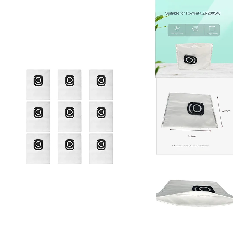Лучшие предложения Запасные части Мешок для пыли совместимый с Rowenta ZR 200520 200540 200720