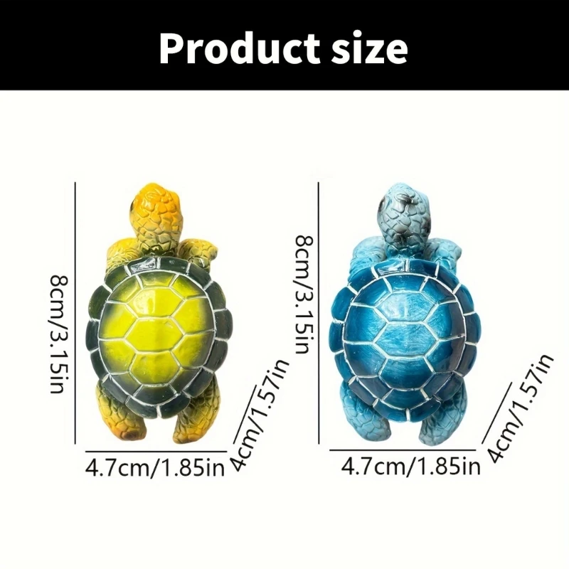 Q1JB Вешалка для горшков с игривыми черепахами украшение сада добавляет характер