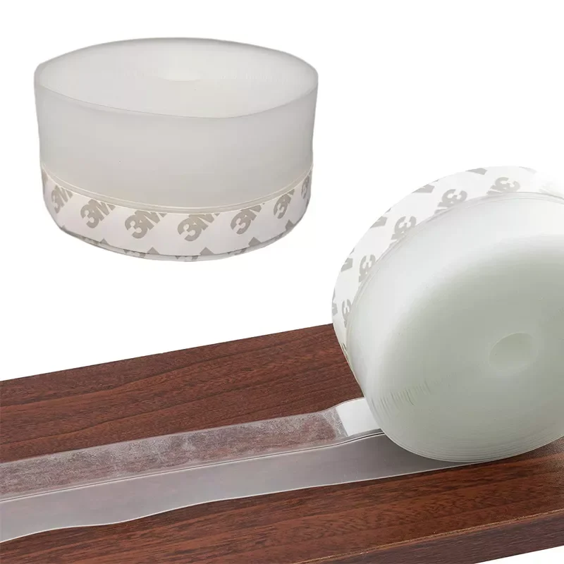 

Weather Stripping Silicone Door Seal Strip Windproof Dust Self Adhesive Door Soundproof Sealing Tape Insect Anti-Collision