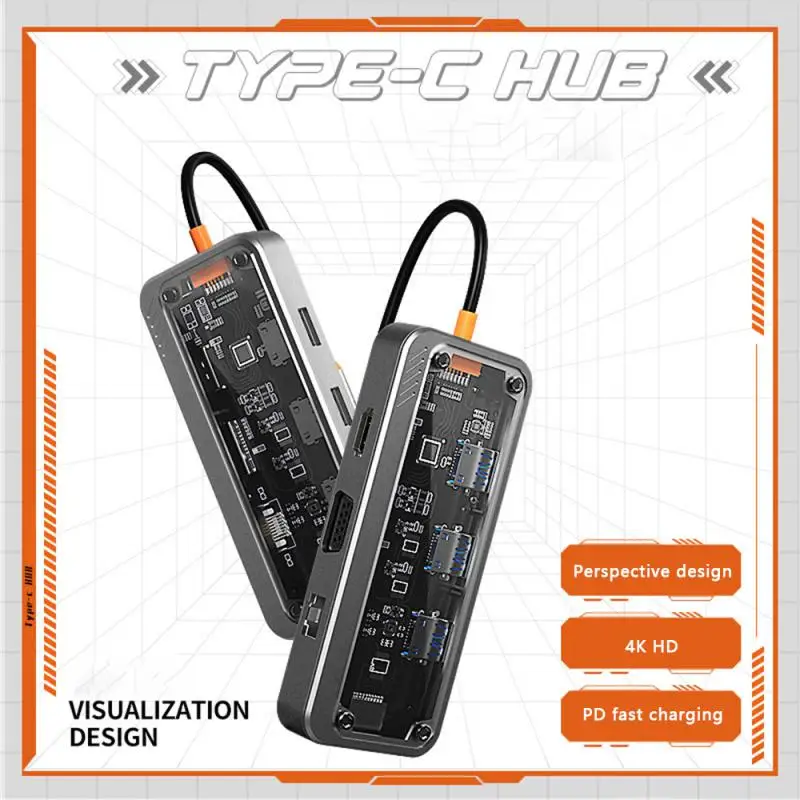 

Док-станция USB C 10 в 1, 1000 Мбит/с, 100 Вт