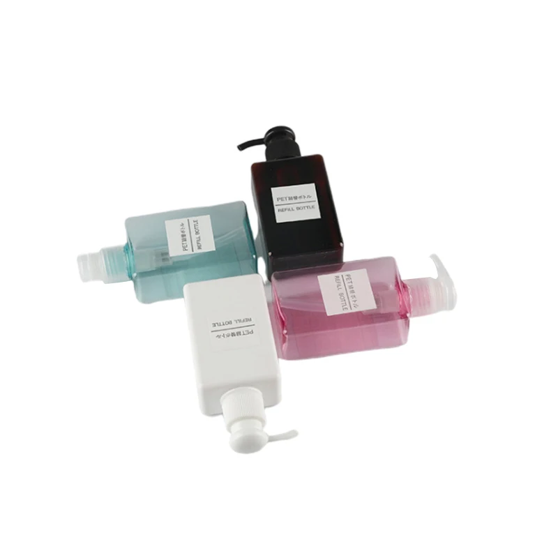 

1pc 150ml Plastic Square Clear Bottle Liquid Soap Whipped Mousse Points Bottling Shampoo Lotion Shower Gel Pump Bottle