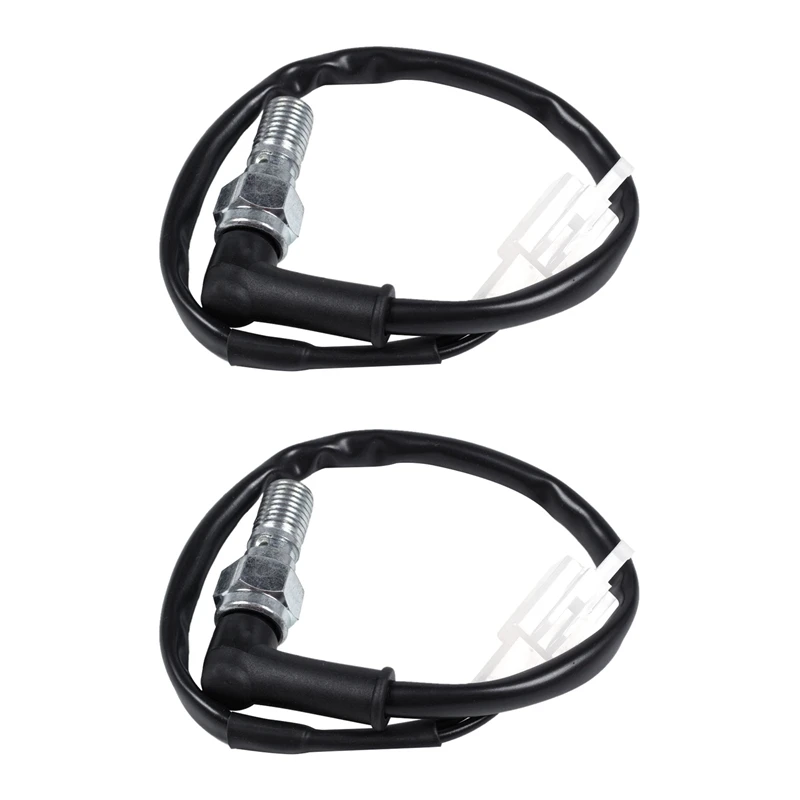 

2X Universal Motorcycle Hydraulic Brake Pressure Rear Light Switch Hollow Bolt Accessories M10 1.25Mm