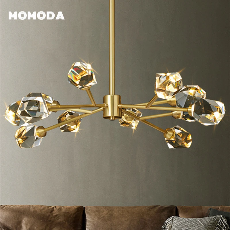 

Современные роскошные светодиодсветодиодный подвесные лампы в виде ветвей дерева с кристаллами, светильник для гостиной, спальни, светиль...