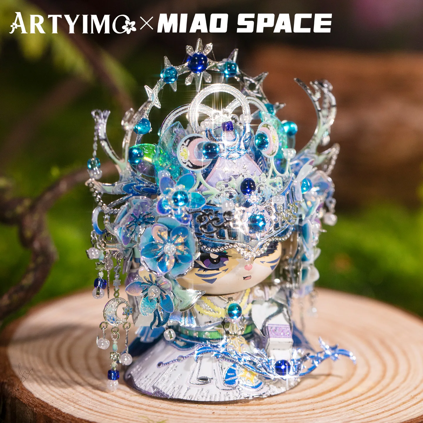 Фото ARTYIMO Artemis MIAO 3D металлическая головоломка, набор для самостоятельной сборки, головоломка-тестер на логику, украшение для стола, подарок на Рождество, Хэллоуин, день рождения, коллекционный предмет №3