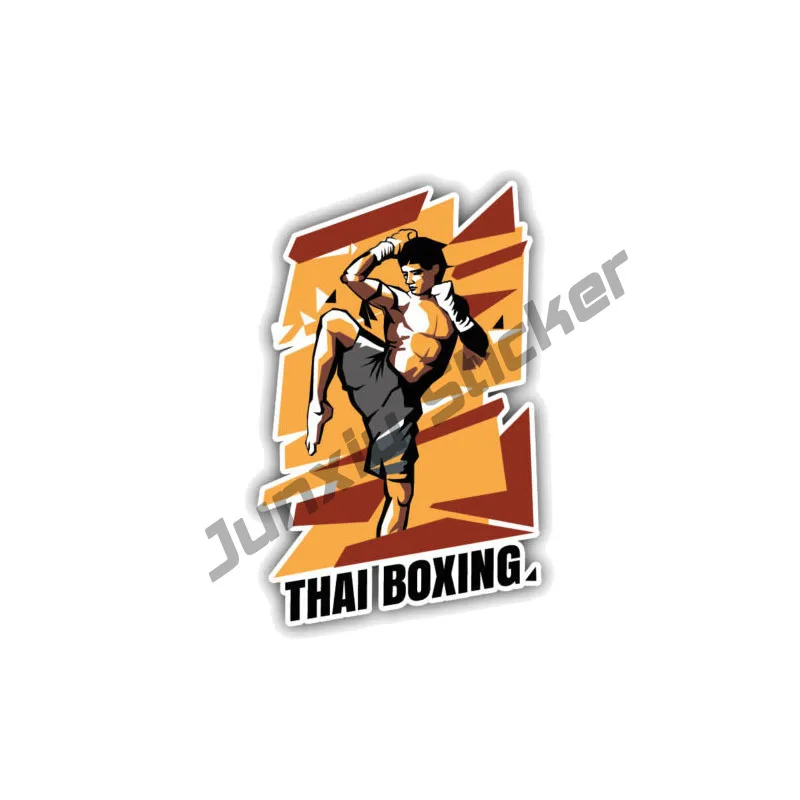 

Car Sticker Styling Thai Boxing Fighter Decals Cover Scratches Bumper Window Laptop Bodywork Vinyl Interior KK11*7cm