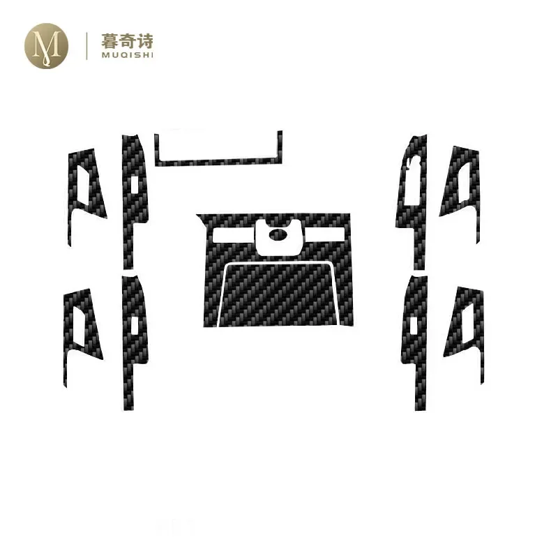 MUQSHI PET 5D пленка из углеродного волокна для салона автомобиля центральная консоль