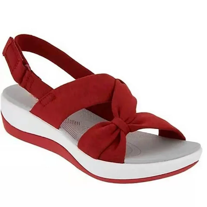 Новые женские сандалии модные туфли на танкетке простые Sandaleas De Mujer повседневные