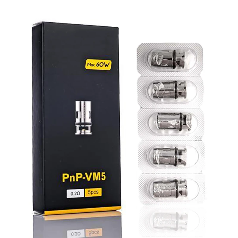 

5pcs Vinci Pnp-VM5 Mesh Coils Head 0.2ohm 40W-60W For VINCI R VINCI X NAVI Drag X Drag S Pod