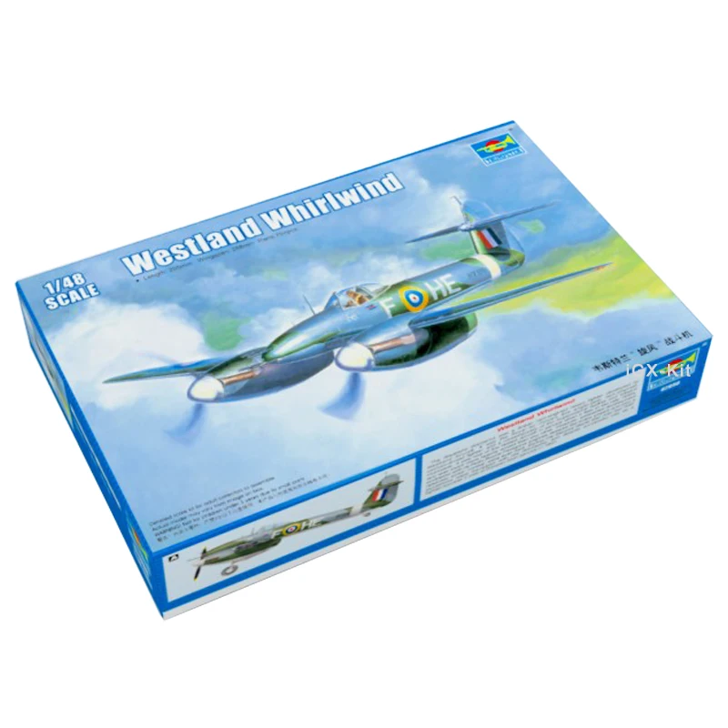 

Trumpeter 02890 1/48 Scale British Westland Whirlwind Fighter Plane Aircraft Craft GiftToy Plastic Assembly Model Building Kit