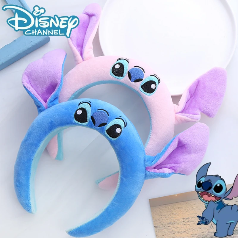 Kawaii Stitch повязка на голову аниме мультфильм синий розовый милая плюшевая милые