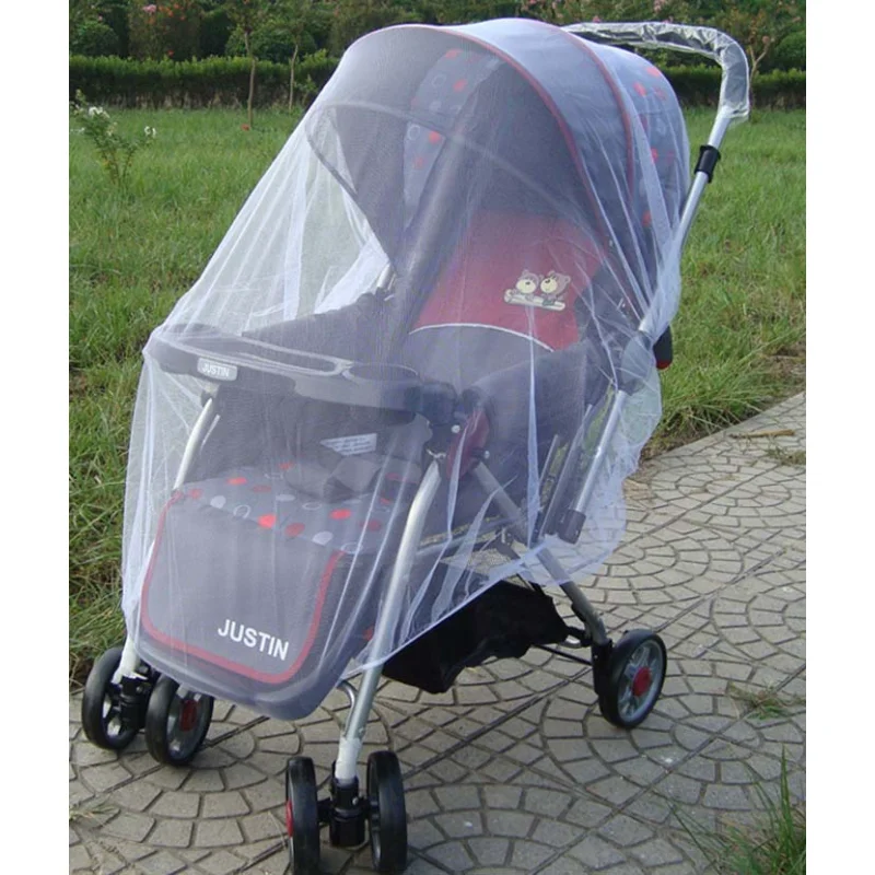 

Summer Mosquito Net Baby Stroller Stroller Mosquito Insect Shield Net Safe Infants Protection Mesh Pram Accessories 150cm