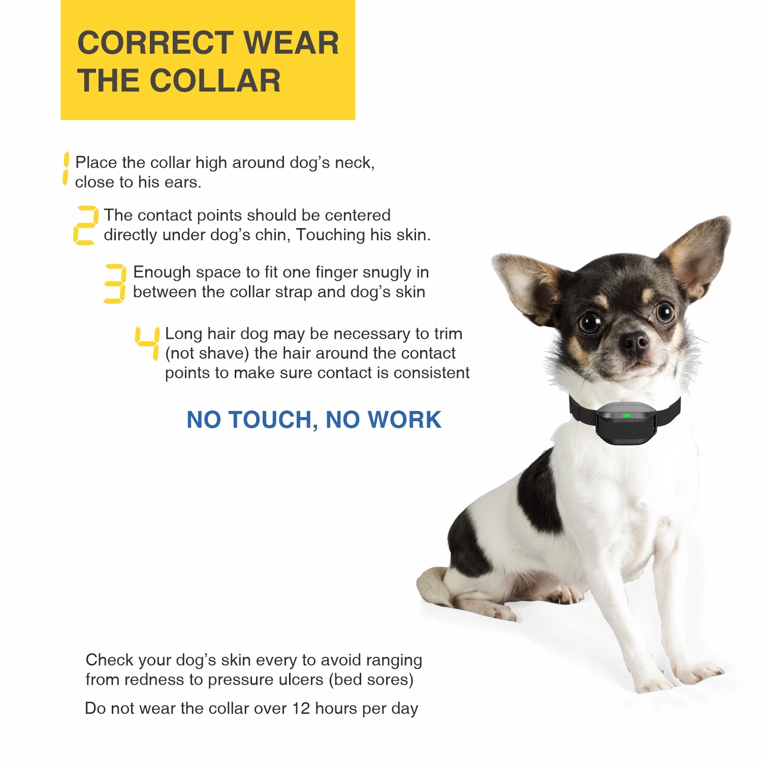 Ошейник для дрессировки маленьких собак с пультом дистанционного управления