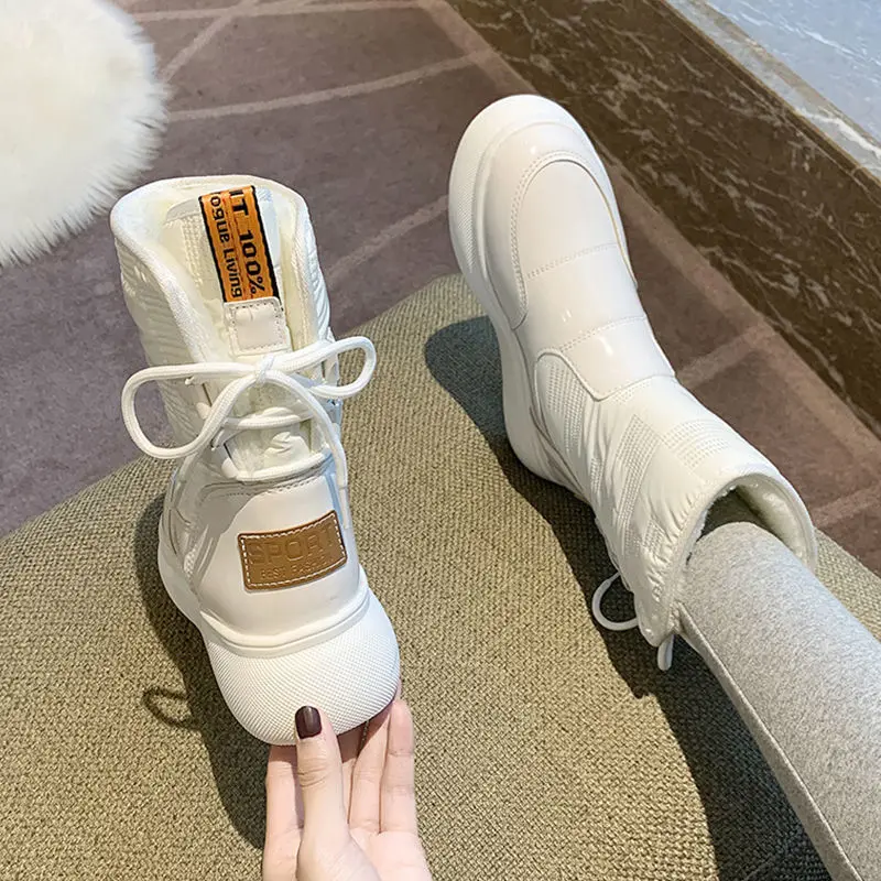 

Women Snow Boots Winter Female Boots Thick Plush Waterproof Non-slip Thigh High Boots Fashion Warm Fur Woman Winter Shoes 2022