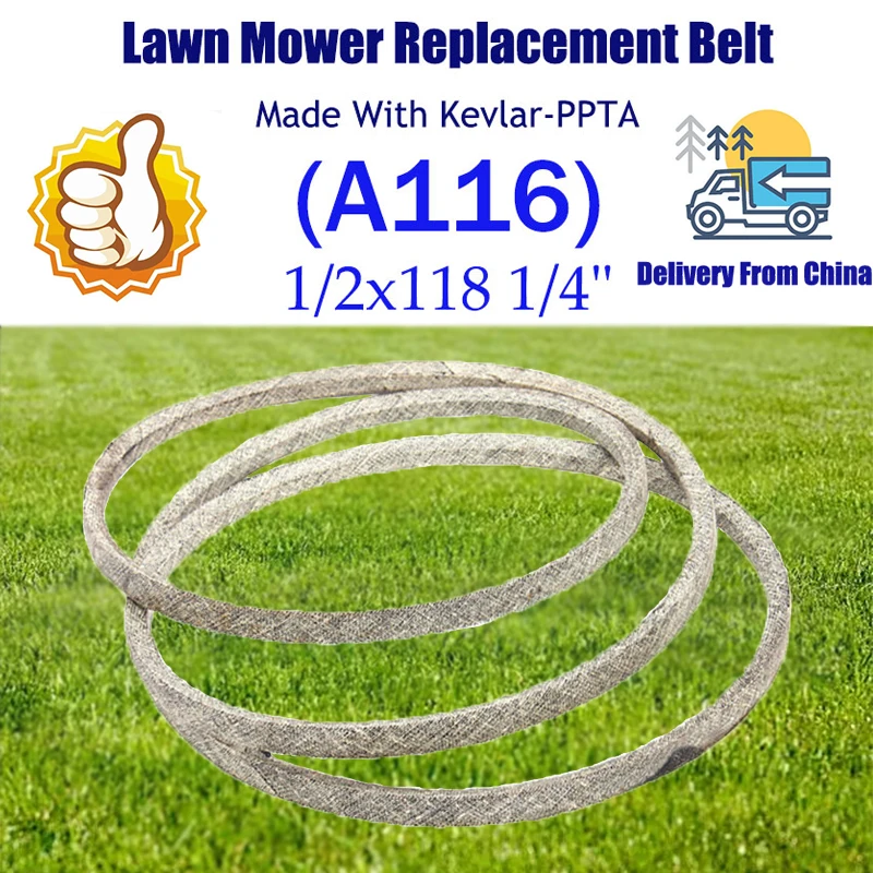 

Аксессуары для автомобилей 754(954)-04033, 574173003 A116(1/2 "x118 1/4") для газонокосилки, изготовленные с кевларовым V-образным ремнем для Cub Кадета/MTD