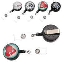 1pc unisex office supplies fashion anti lost clip badge holder lanyards nurse id name card key ring