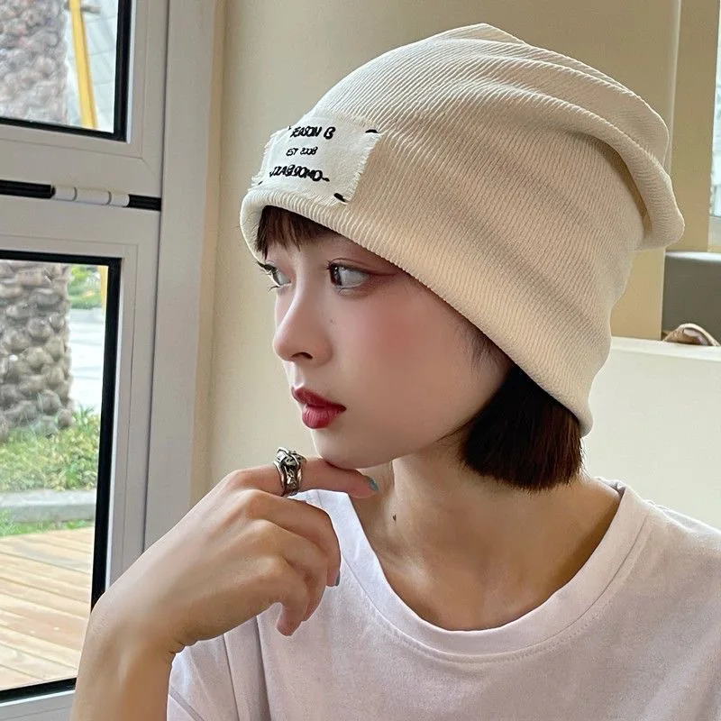 

Solid Color Real Rabbit Fur Beanies Winter Caps Women Wool French Artist Style Warm Retro Caps Plain Elegant Autumn Caps