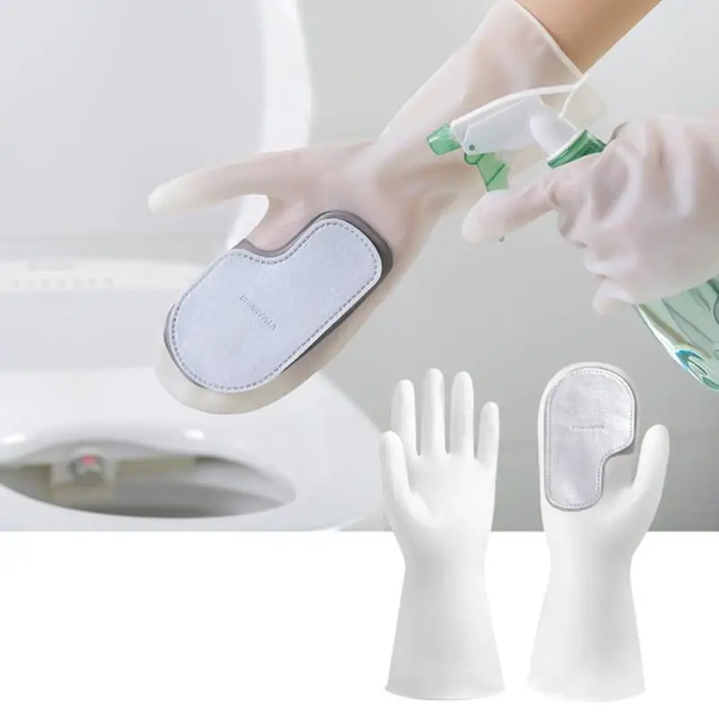 

1Pair Silicone Gloves Protect Hand Dirt Clean Brushes Kitchen Dishwashing Accessories Wash Fruit Vegetable Gadgets Cleaning Tool