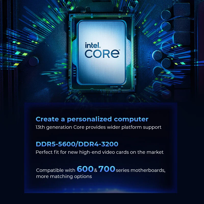 13th generation Intel ® Core ™ i5-13600KF processor 24 M cache, Rui frequency up to 5.10 GHz brand new with no cooler