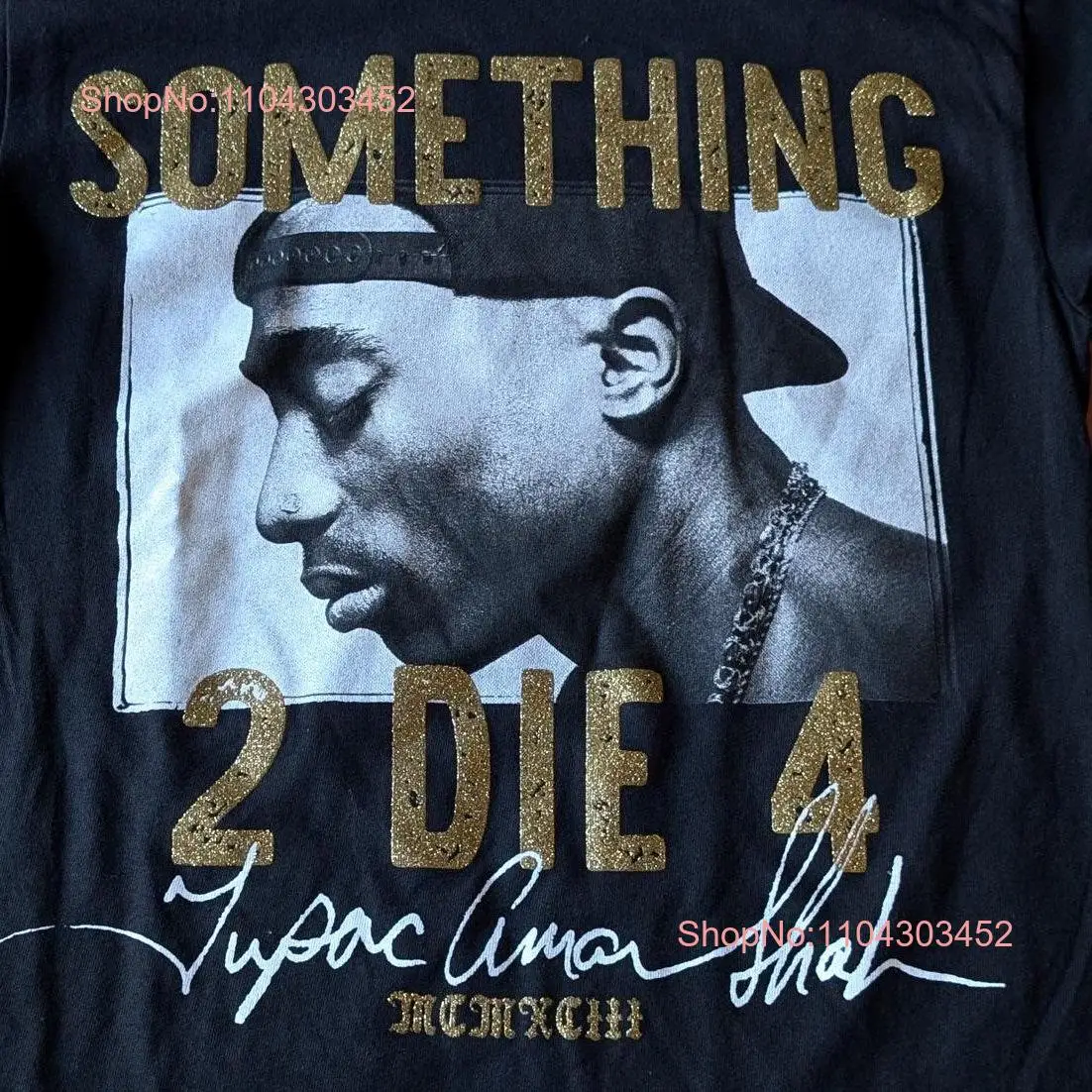 Tupac 2PAC Something To Die For лицензированной футболки Цвет Черный Размер для взрослых