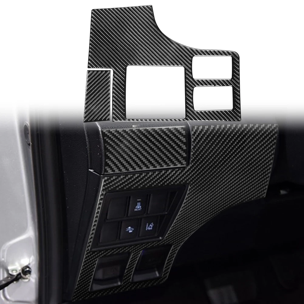 

Carbon Fiber Engine Start Stop Sticker Engine Button Cover Trim Sticker Ignition Button Frame Cover for Toyota Hilux 2015-2021
