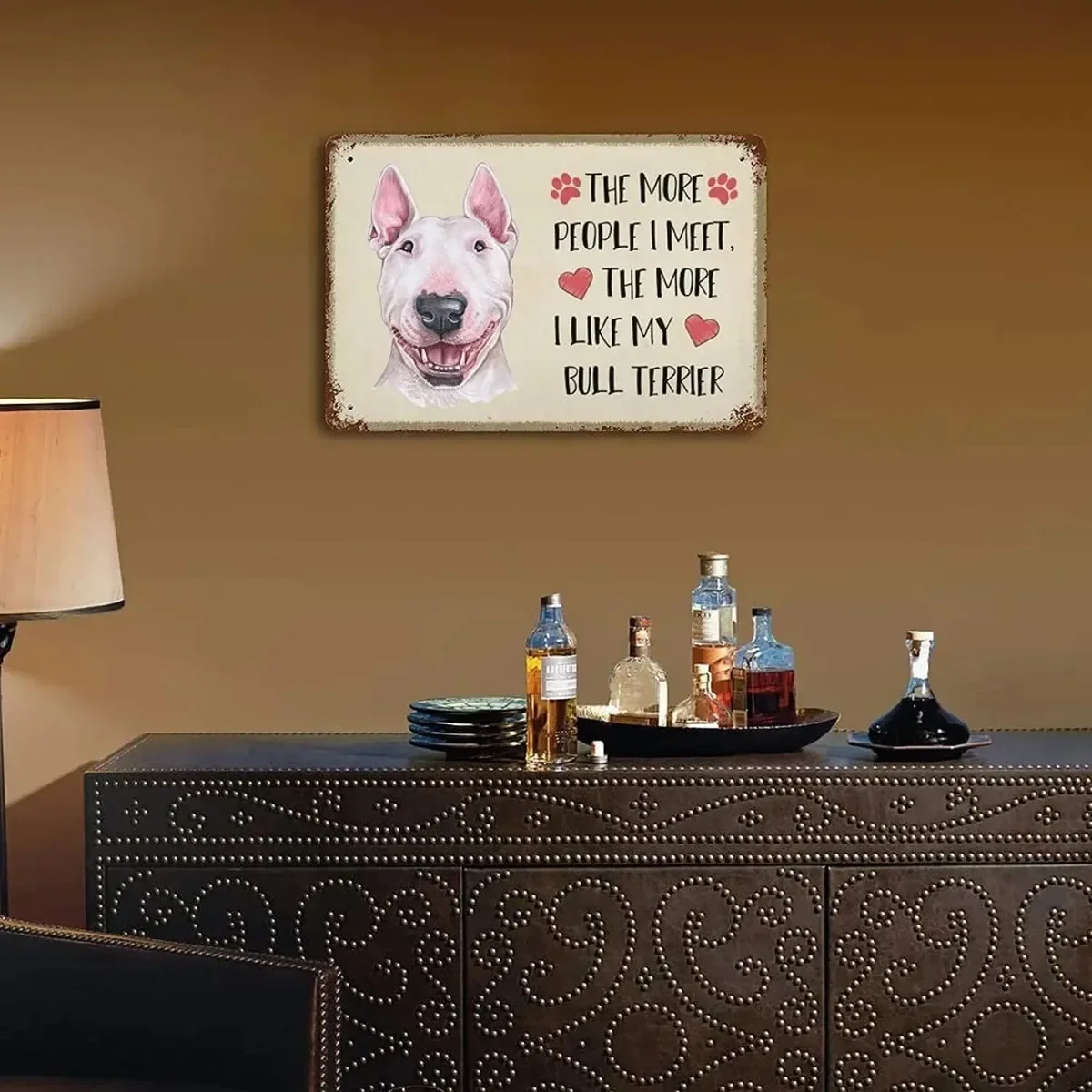 Классический стиль прямоугольная форма постер с бульдогом Boulevardier уникальный