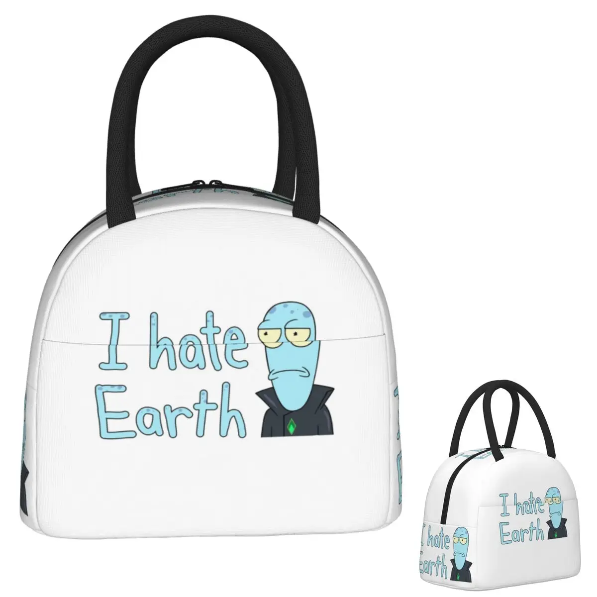 Фото Термосумка для обедов Korvo I Hate Earth Solar Opposites с изоляцией, для женщин и детей, портативная, для еды, термосумка-тоут №1