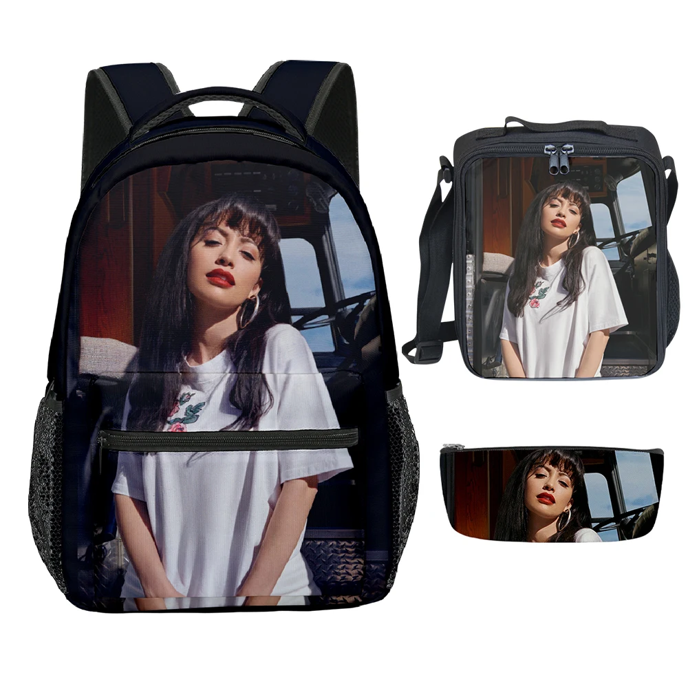 Модные молодежные Selena Quintanilla с 3D принтом 3 шт./компл. школьные сумки для ноутбука