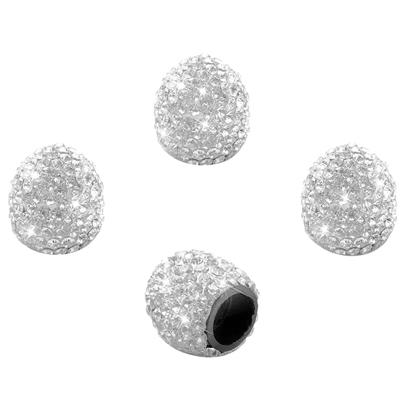 

Quality Car Tire Valve Stem Cap, 4 Pieces Of Handmade Crystal Rhinestone Car Stem Air Cover Cover