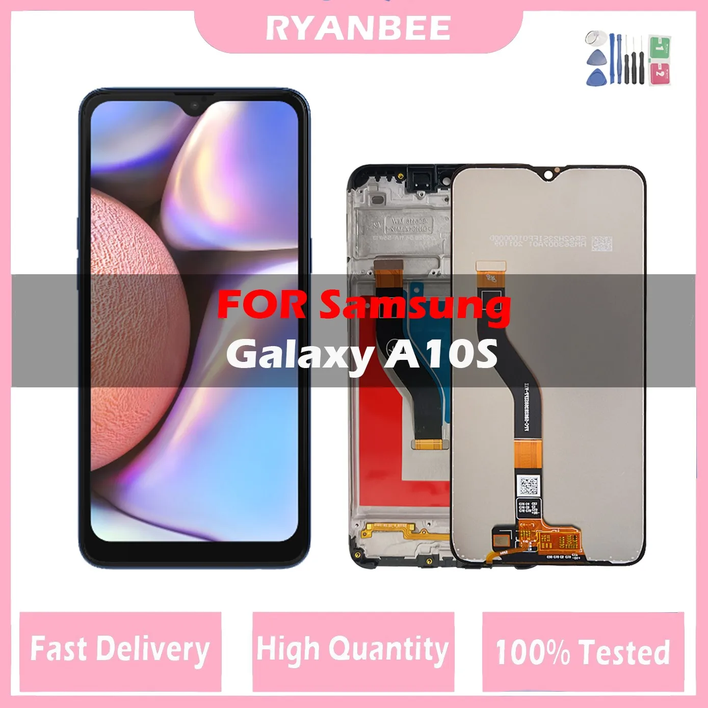 

100% Tested lcd 6.2" AMOLED For Samsung galaxy A10s Digitizer A107/DS A107F A107FD A107M Display Touch Screen Digitizer Assembly