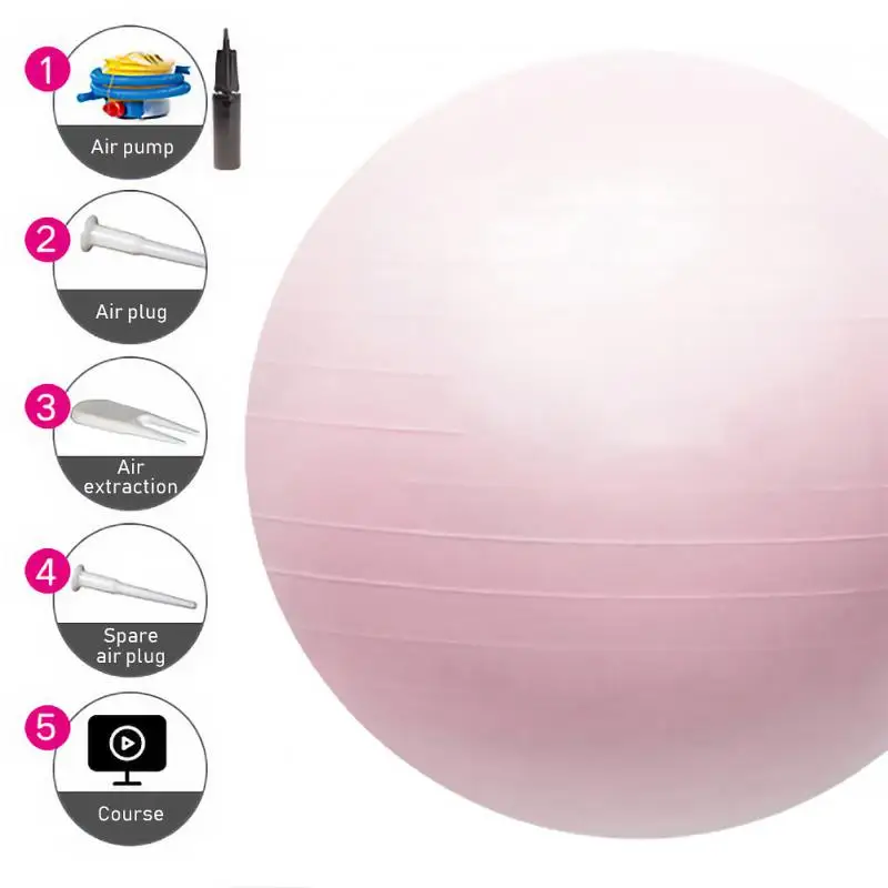 

75cm 65cm 55 Cm PVC Yoga Ball Anti-Pressure Explosion-Proof Air Cushion Pilates Muscle Release Exercises Gym Pilates Equipment