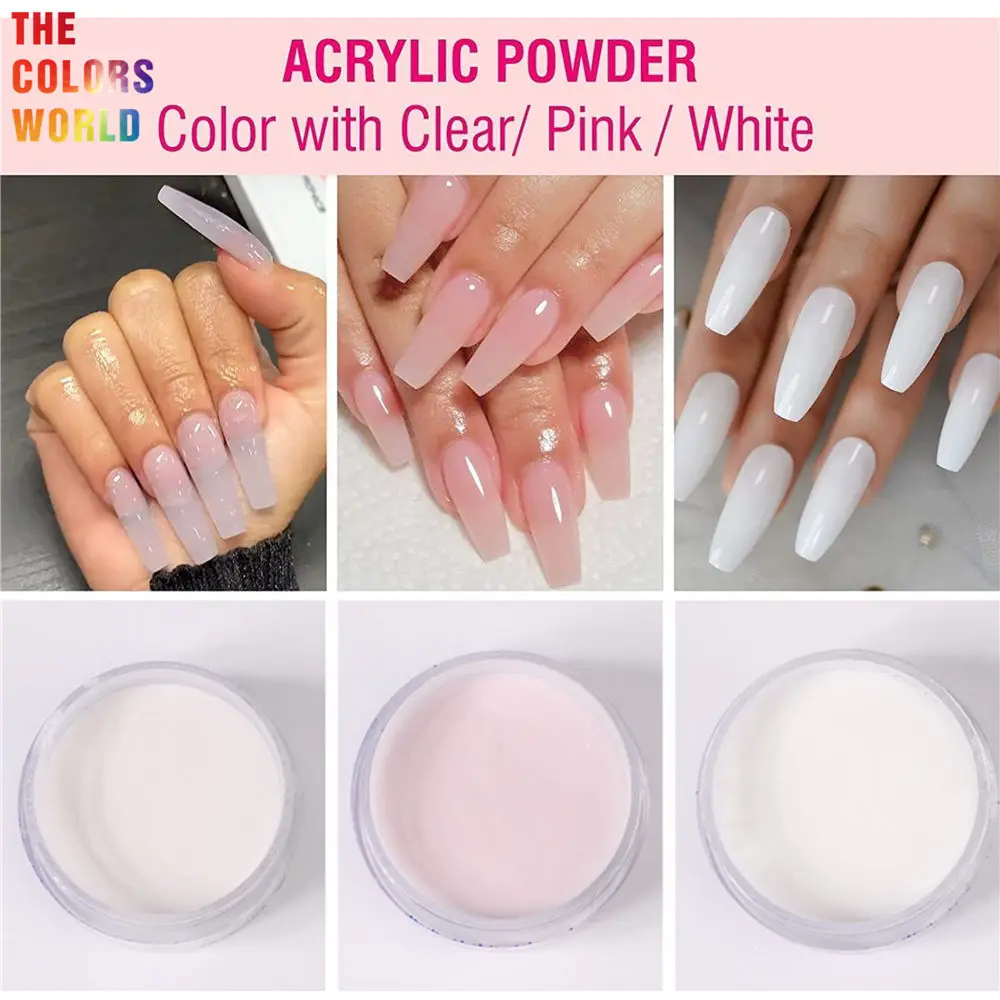 TCT-815 акриловая пудра розовый прозрачный белый акриловые ногти профессиональный