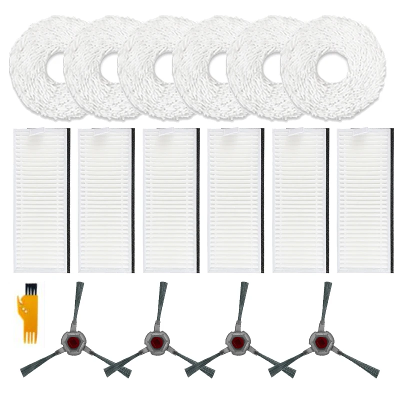 

Replacement Parts for Ecovacs DEEBOT N9 N9+ Self-Cleaning Robot Side Brush,Hepa Filter,Mop Rag Cloth Spare Accessories