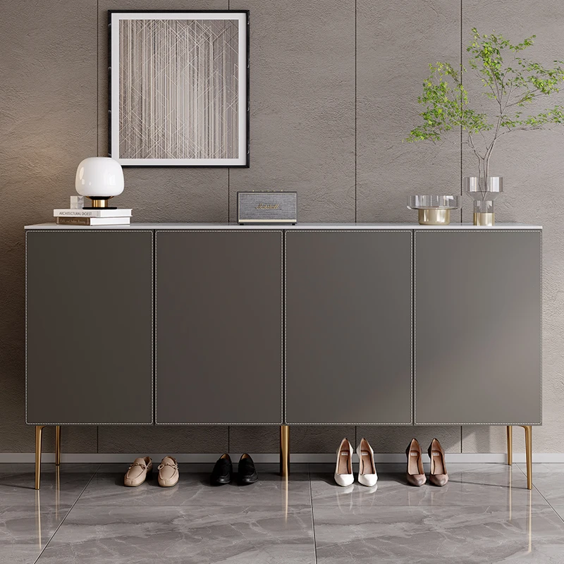 

Black Vertical Narrow Shoe Cabinets Luxury Designs Multi Layer Shoe Rack Entrance Clothes Storage Zapatero Living Room Furniture