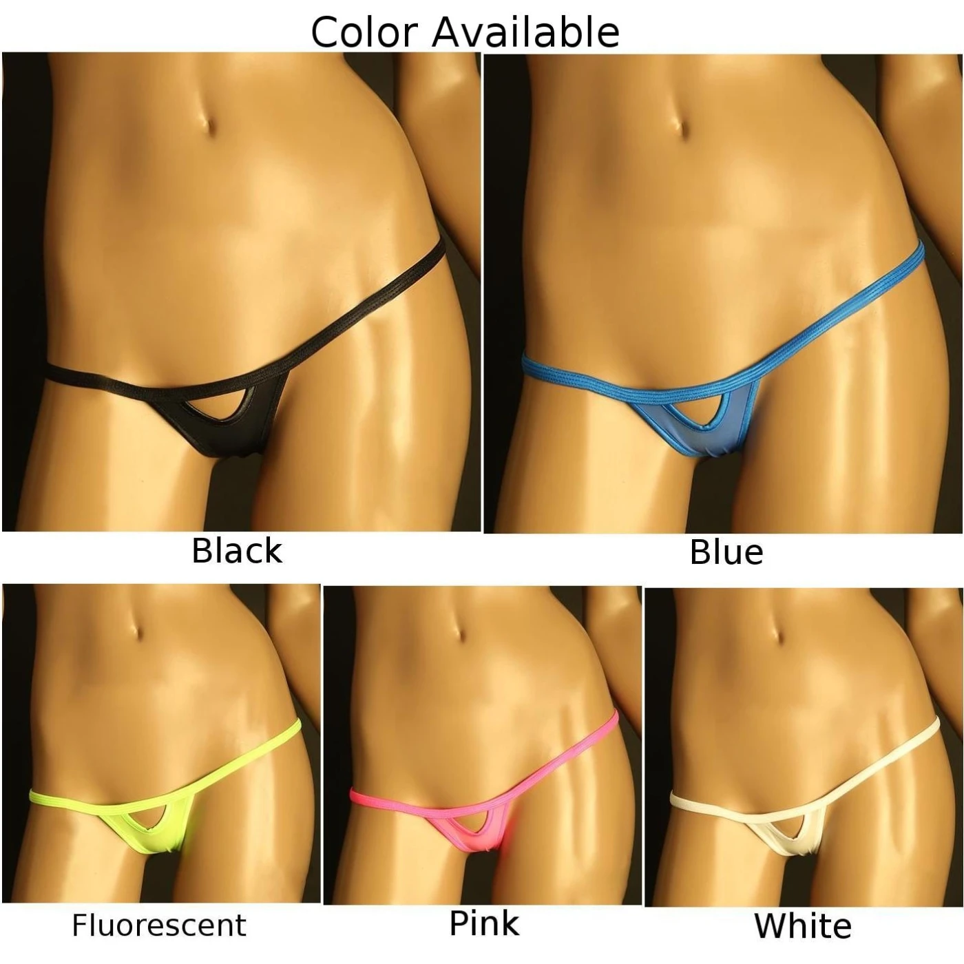 

Womens Sexy Thong G-String Underwear Ultra-Thin See Through Panties Ice Silk Lingerie Low Waist Briefs Hollow Out Underpants