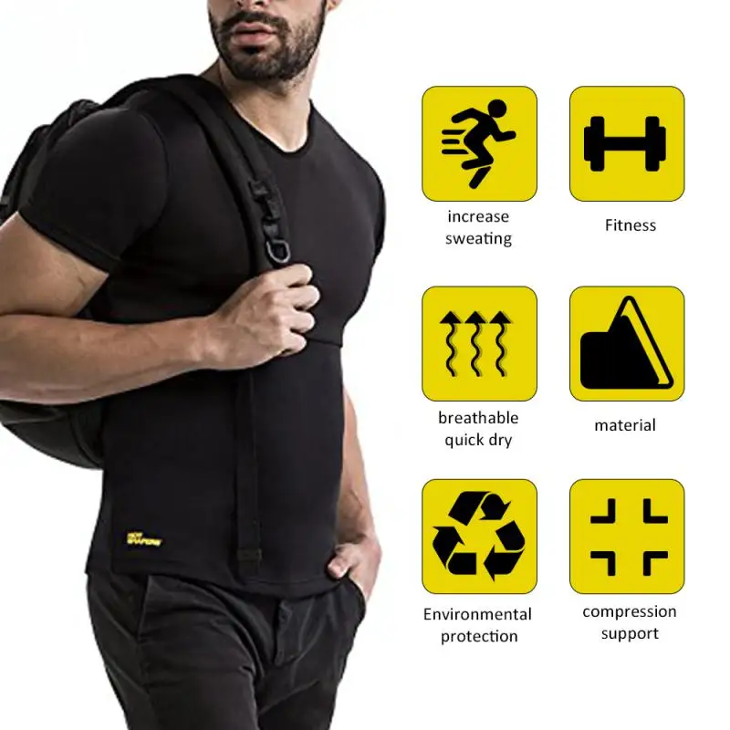 

Новинка мужской жилет для бега на молнии из неопрена спортивная тренировочная Спортивная одежда для бодибилдинга фитнеса тренировок корсе...