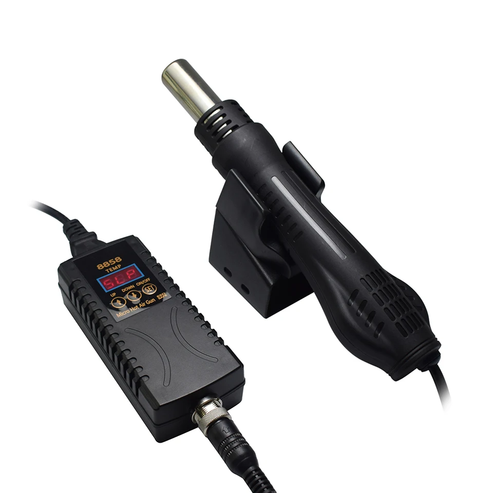Eruntop 8858 цифровой дисплей DIY пистолет горячего воздуха SMD наладочная станция Mini 858D |