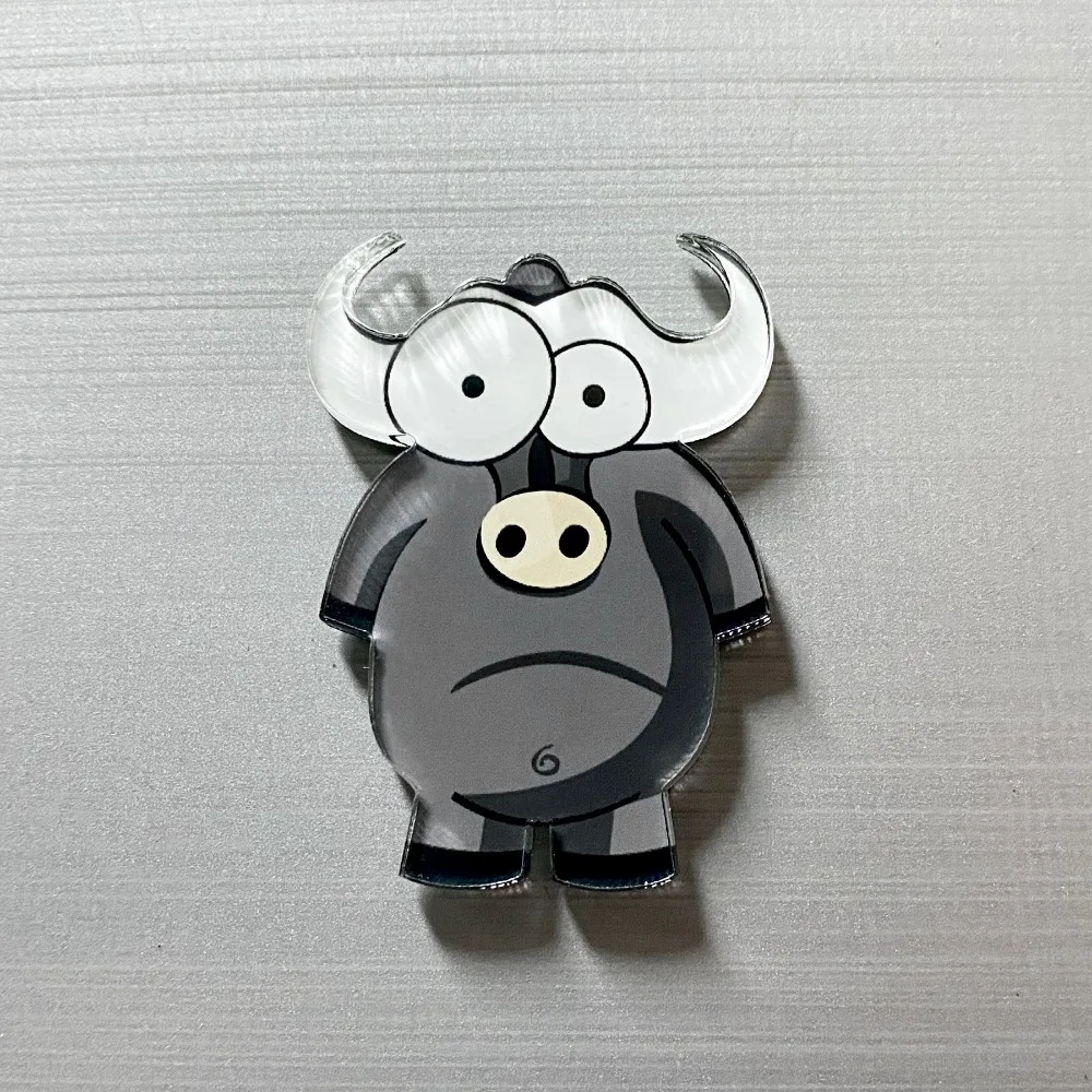 6 шт. персонализированные 3D мультяшные животные магниты на холодильник доска