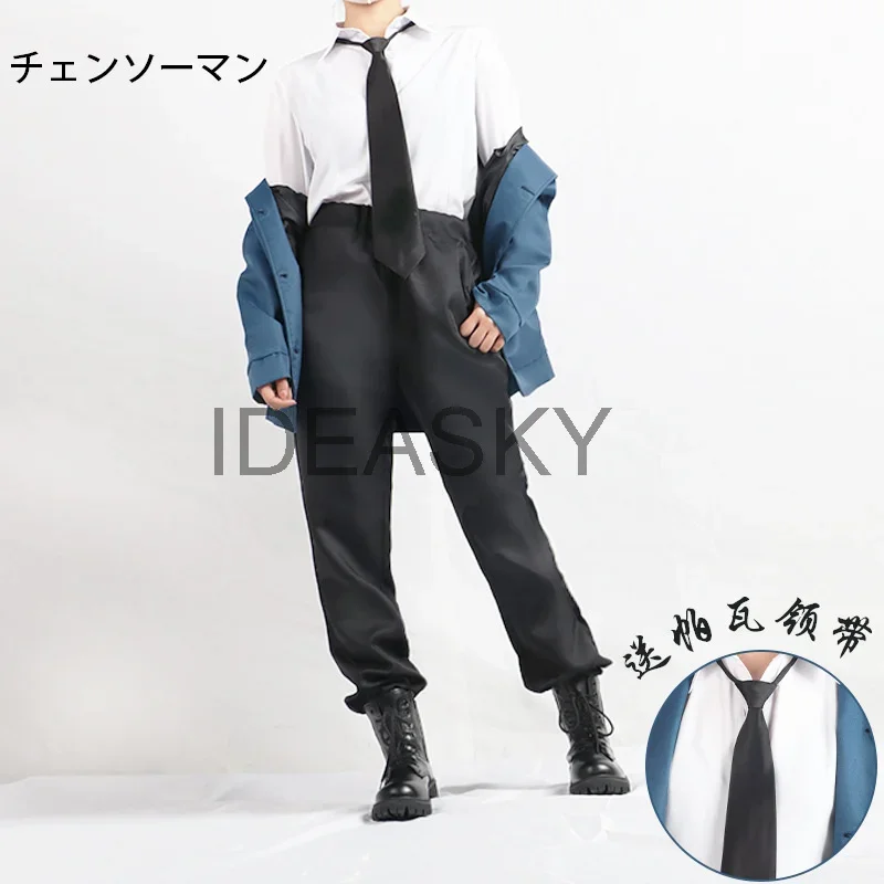 Куртка и штаны для косплея Power cosplay chainsawman с париком рогами обувь CSM пальто мужчин