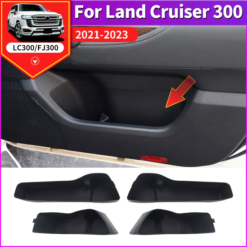 

Подходит для Toyota Land Cruiser Lc300, J300, 2021, 2022, 2023, коробка для хранения на дверь автомобиля, модифицированные аксессуары для украшения слотов на дверь