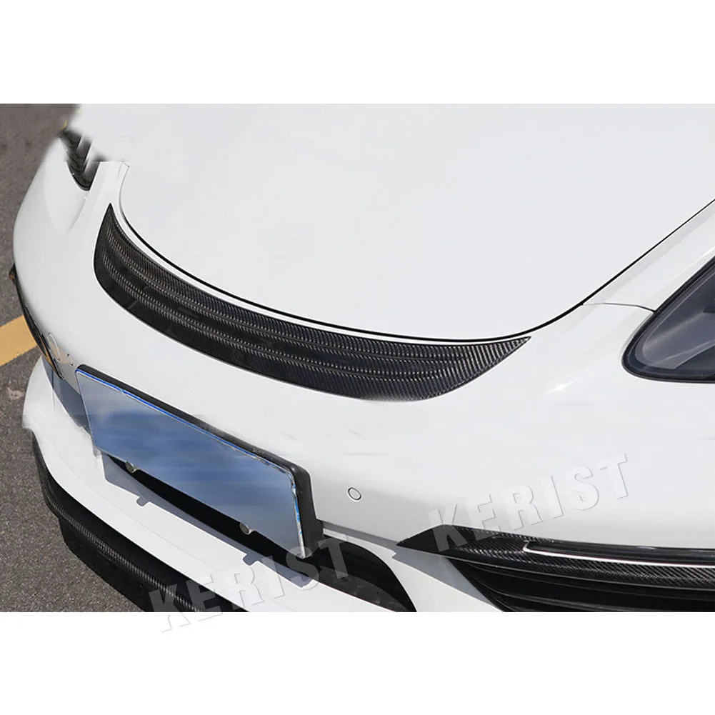 Накладка на решетку переднего бампера из углеродного волокна подходит для Porsche 718