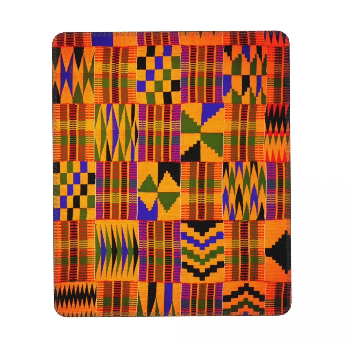 

Kente этнический Африканский вертикальный рандомный резиновый офисный коврик для мыши с ретро принтом противоскользящие винтажные Пользова...