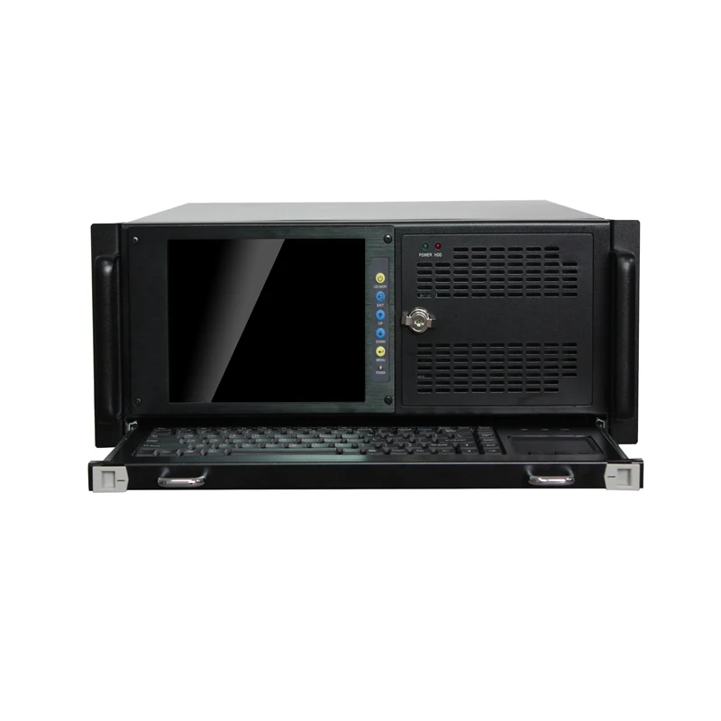 

4U Rackmount Chassis industrial workstation computer server case with 8.4 '' LCD Screen