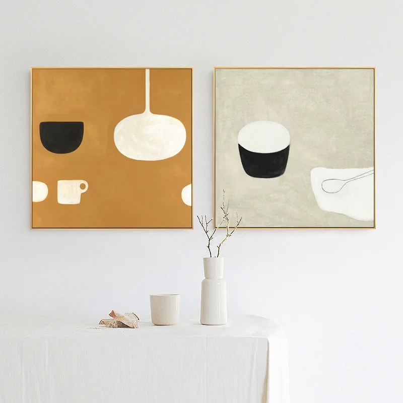 

Frameless Still Life Modern Master Scott Oil Painting Fresh Nordic Restaurant Decoration Children's Room Hanging