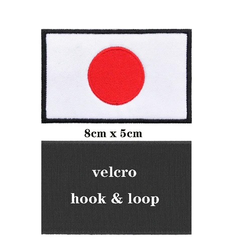1 шт. нашивки с японским флагом, повязка на руку, вышитая нашивка на липучке или с помощью утюга, вышивка, значок, военная полоса