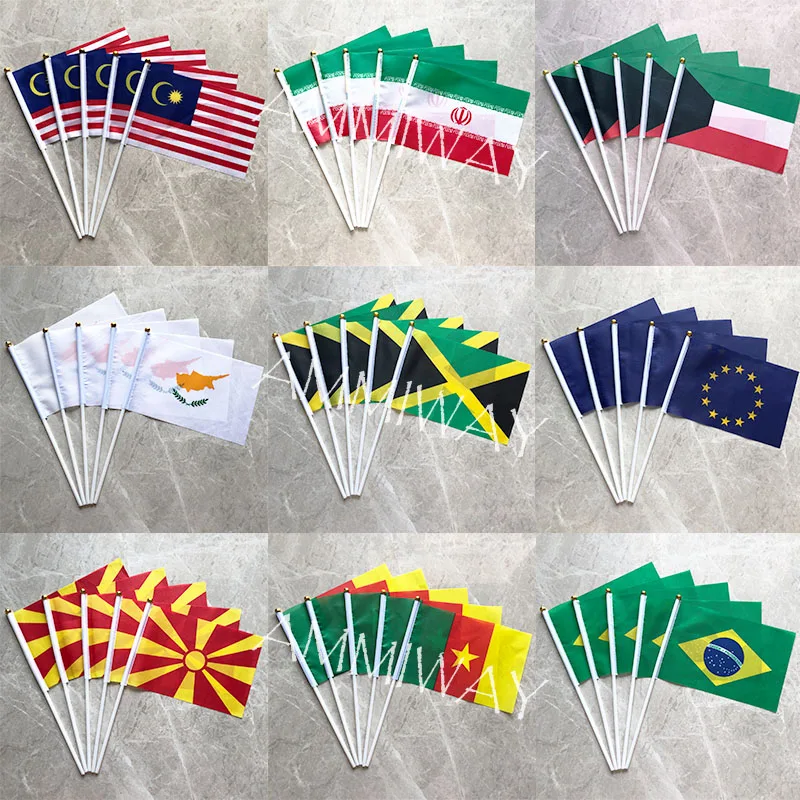 Флаги и баннеры для рук 14 х21 см 5 шт. |