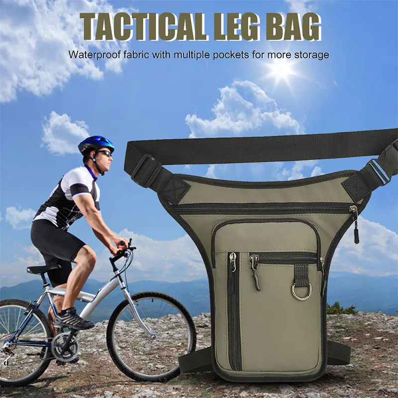 Waterproof Drop Leg Belt Bags Thigh Waist Pack Pouch Multi-Functional Outdoor Leisure Sports Hiking Motorcycle Bag
