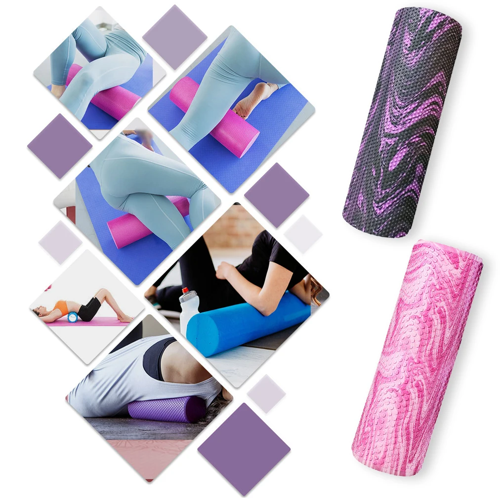 

30 45cm Yoga Column Gym Fitness Pilates Massage Roller High Density Rod